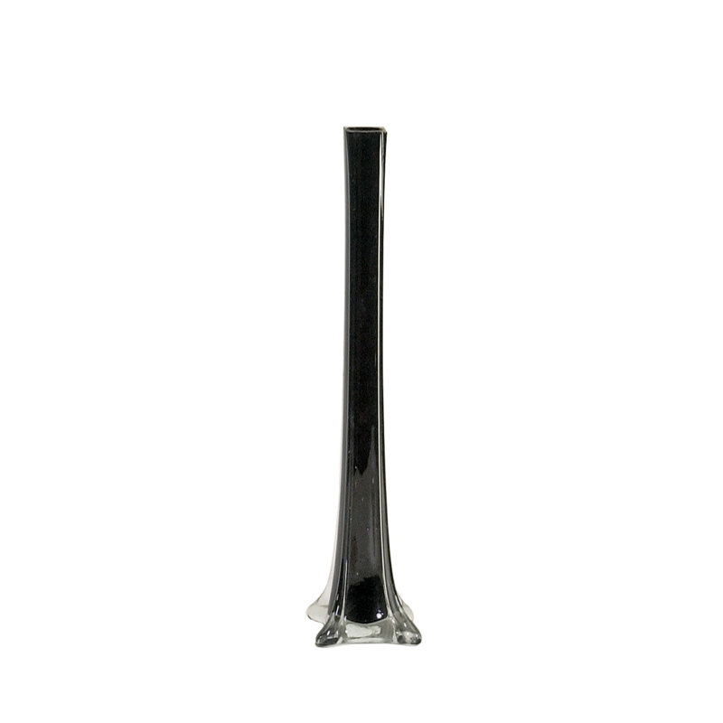 Vase de table Shadle, Noir, H 16 po x l 3 po x P 3 po