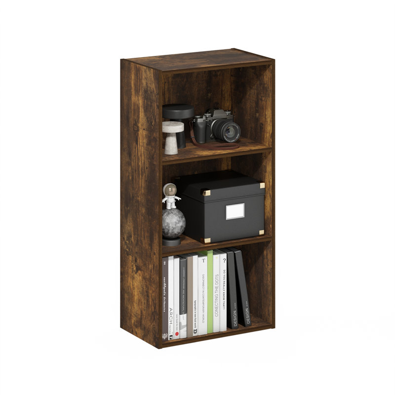 Breylynn Standard Bookcase, Amber Pine, (2 Shelves) 21.2" H x 12" W x 9.3" D