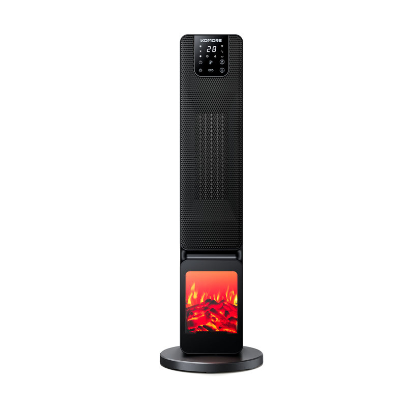 Living And Home 2000W 6824 BTU Electric Tower Space Heater with Adjustable Thermostat and with Digital Display