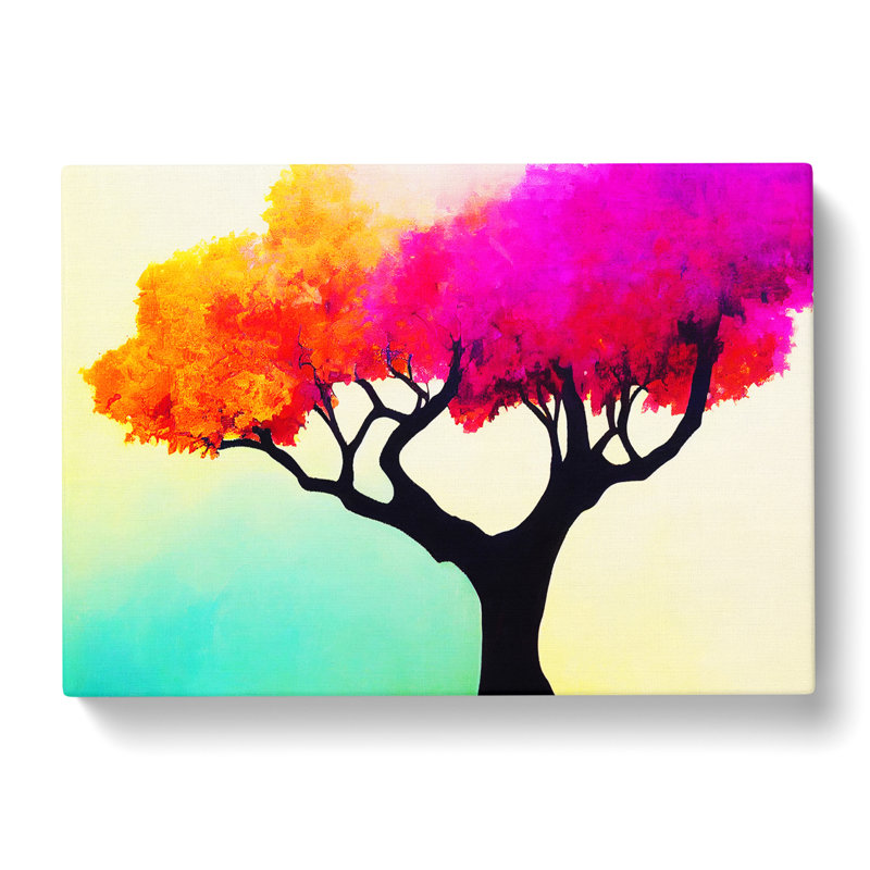 Enthralling Colourful Tree - Wrapped Canvas, 50cm H x 76cm W x 3cm D