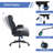 Kustaa Faux Leather Ergonomic Design Office Task Chair Desk Executive Chair with Flip-up Armrest-318445588