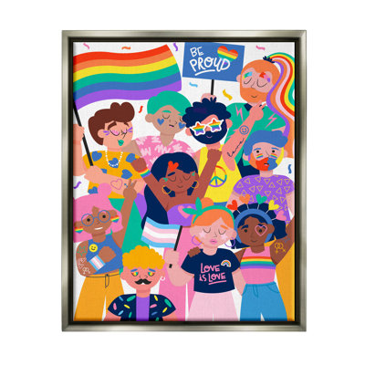 " Be Proud LGBTQ+ Pride " by Angela Nickeas