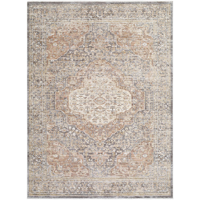 Knollview Machine Washable Area Rug, Rectangle 6'7" x 9'