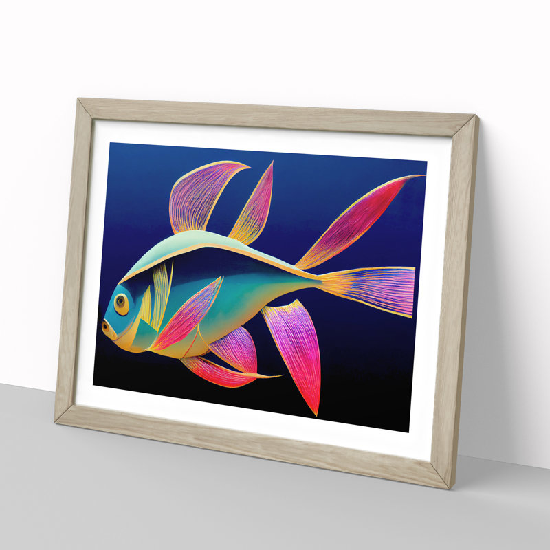Glowing Fish - Framed Print