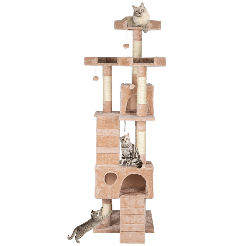 Arbre à chat 67 po Alessya, Beige