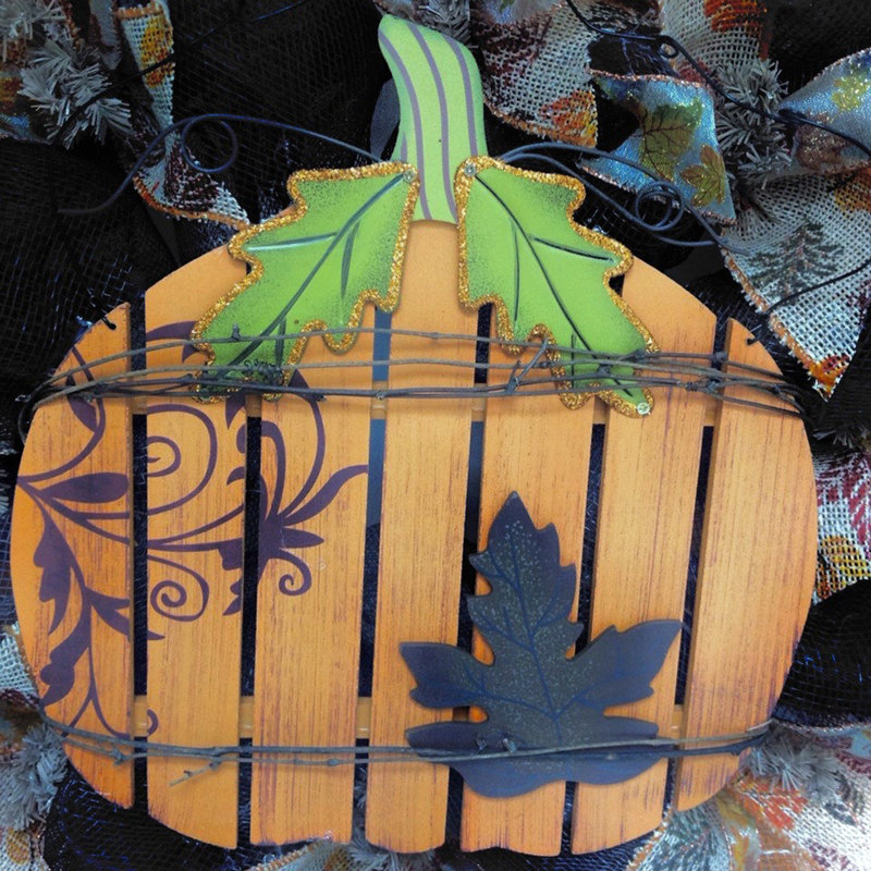 Couronne en citrouille 24 po