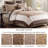 Attingham Beige 7-Piece King/Cal King Quilt Set with Euro Shams and Throw Pillows-1799755484-1799755486