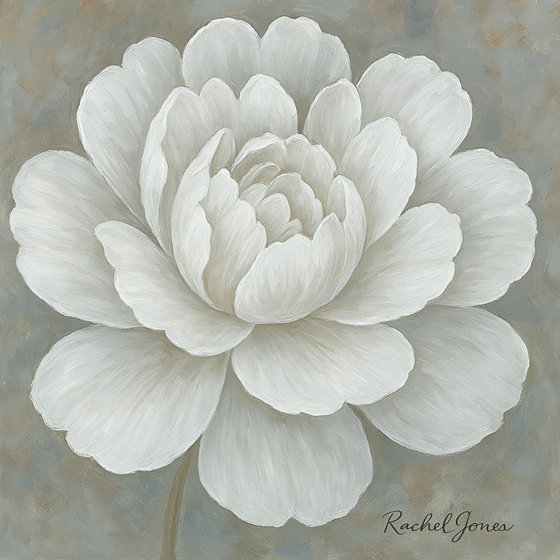 Elegant Bloom I - Wrapped Canvas Print