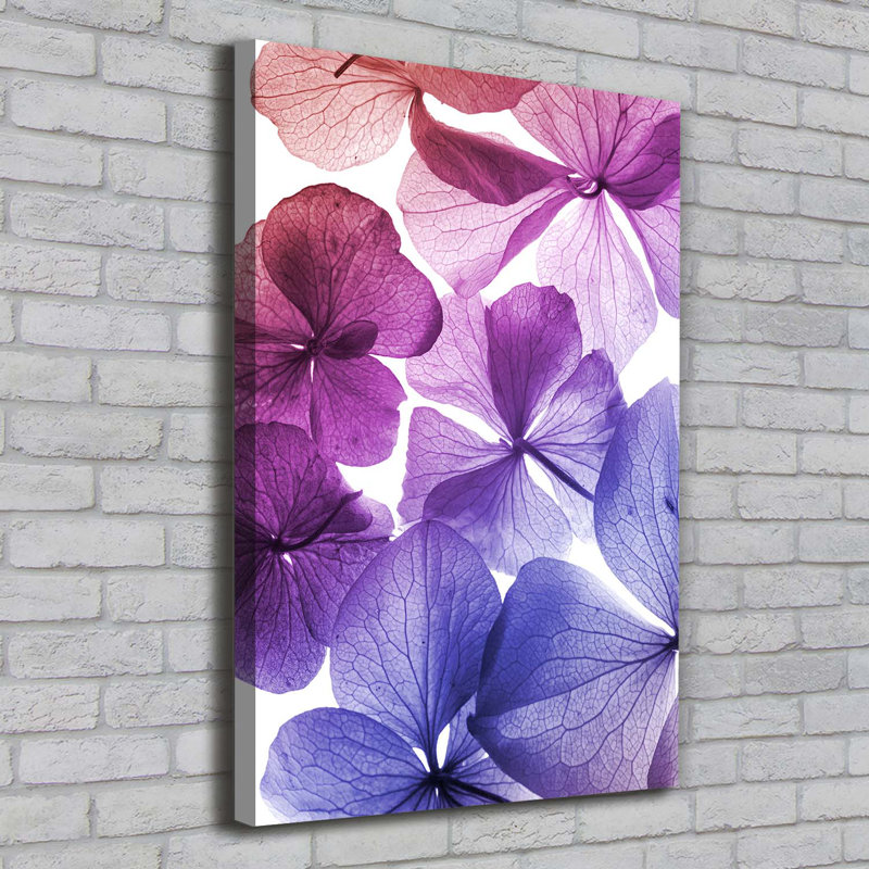 Violet Flowers - Wrapped Canvas Print