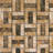 Emperador 11.82 in. x 11.82 in. Basketweave Polished Marble Mosaic Tile