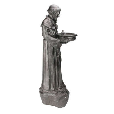 Statue de jardin en bronze 23,5 po St. Francis of Assisi