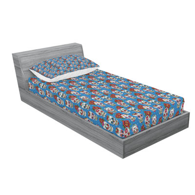 Microfiber Floral Sheet Set