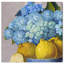 Hortensias et jour des citrons - Peinture-80844680-80844679