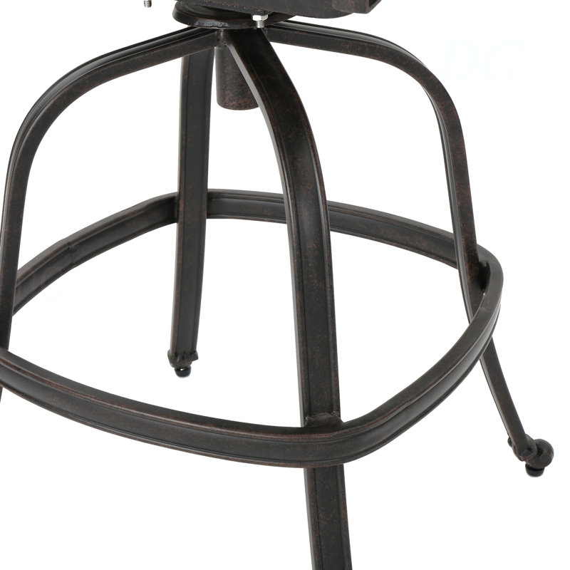 Tabouret pivotant en fonte d'aluminium