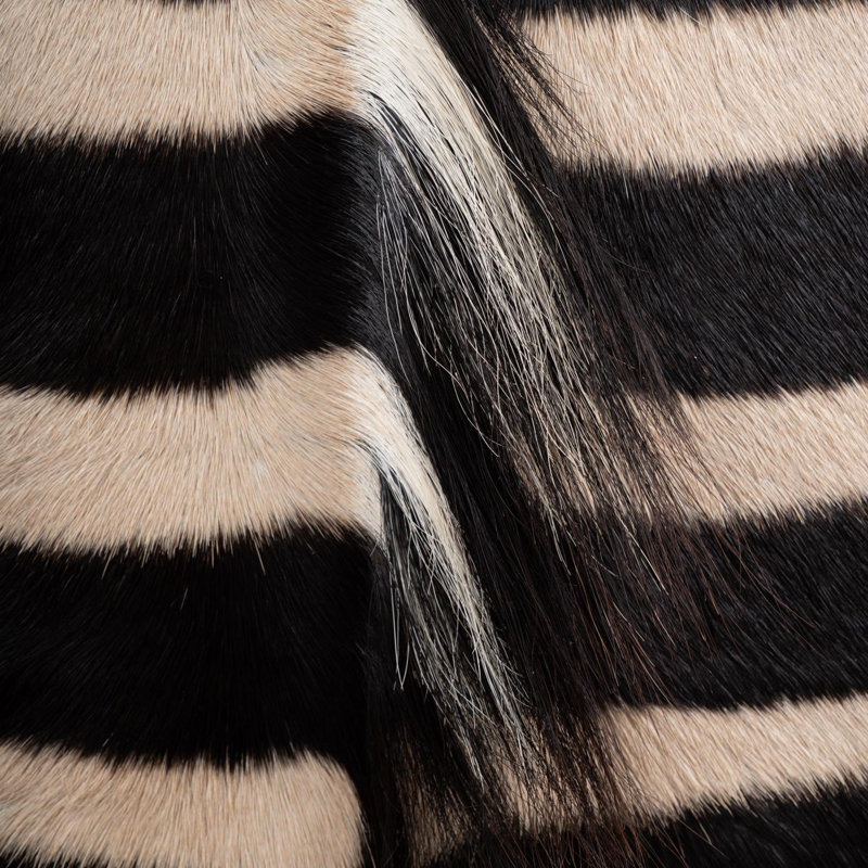 Zebra Hide Bar Stool