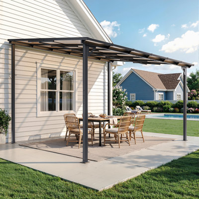 10 pi. L 12 pi. Pergola en acier thermolaqué