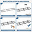 Étagères murales robustes pour garage – Rangement métallique 1x4 pi / 2x4 pi pour l'organisation du garage – Lot de 1/2-634211941