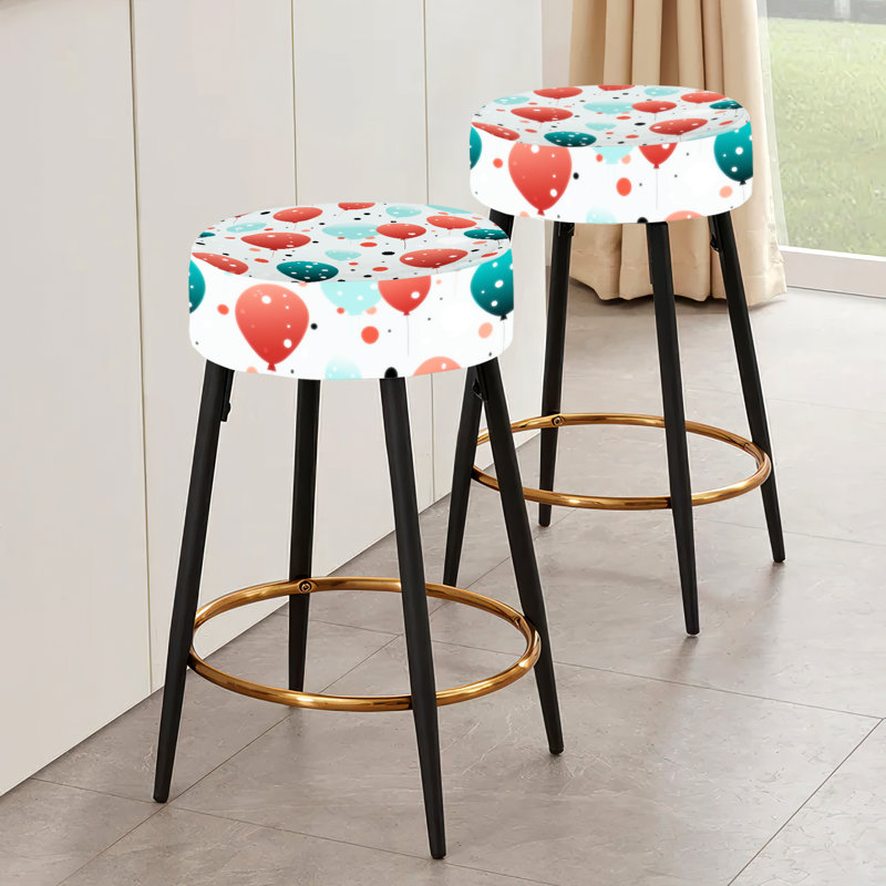 Playful Polka Dots - Ensemble de 2 tabourets de bar à pois