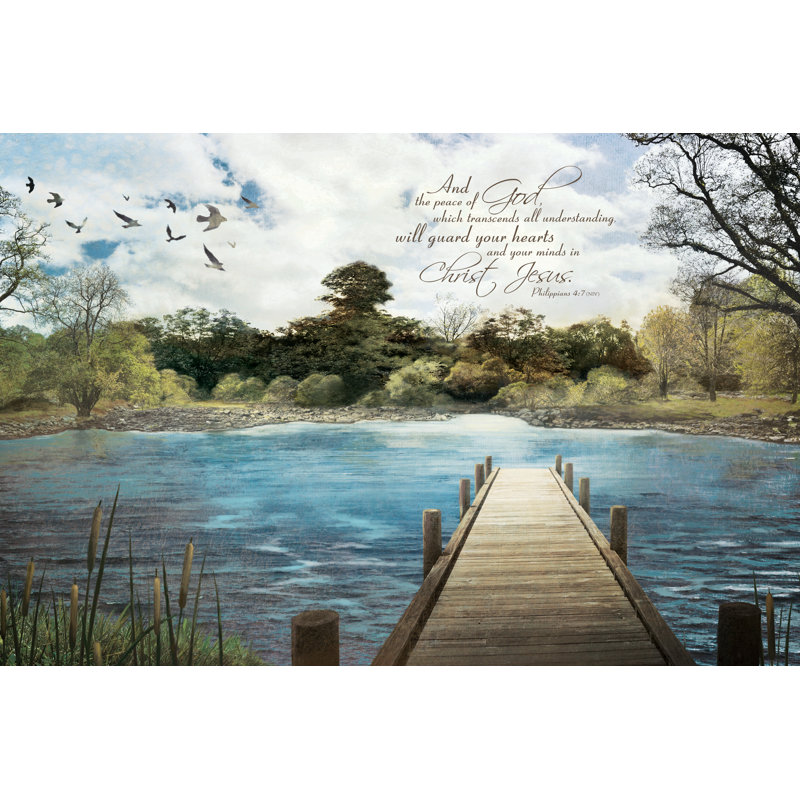 Magical Lake 2 - Wrapped Canvas Print, 30cm H x 46cm W x 3.8cm D