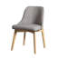 Ensemble de table de salle à manger rectangulaire 67 "avec 6 chaises rembourrées 7 pièces 4 pièces-132042840-132042843-132432502