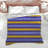 Blue Orange Stripes Comforter-128741697