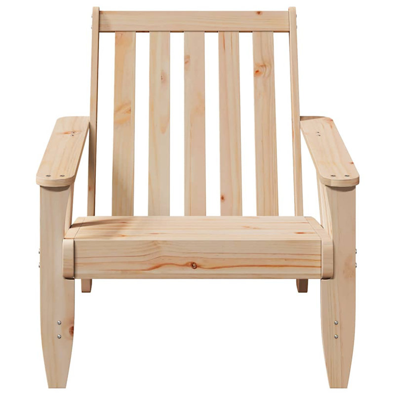 Garden Adirondack Chair 75X77x77 Cm, Natural Pine