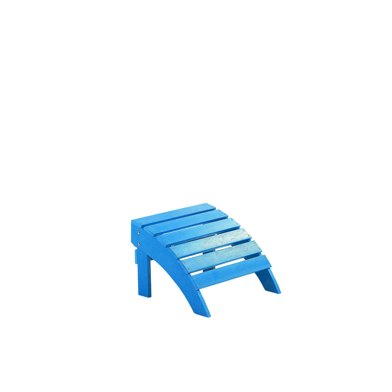 Jaelyn Outdoor Ottoman, Blue