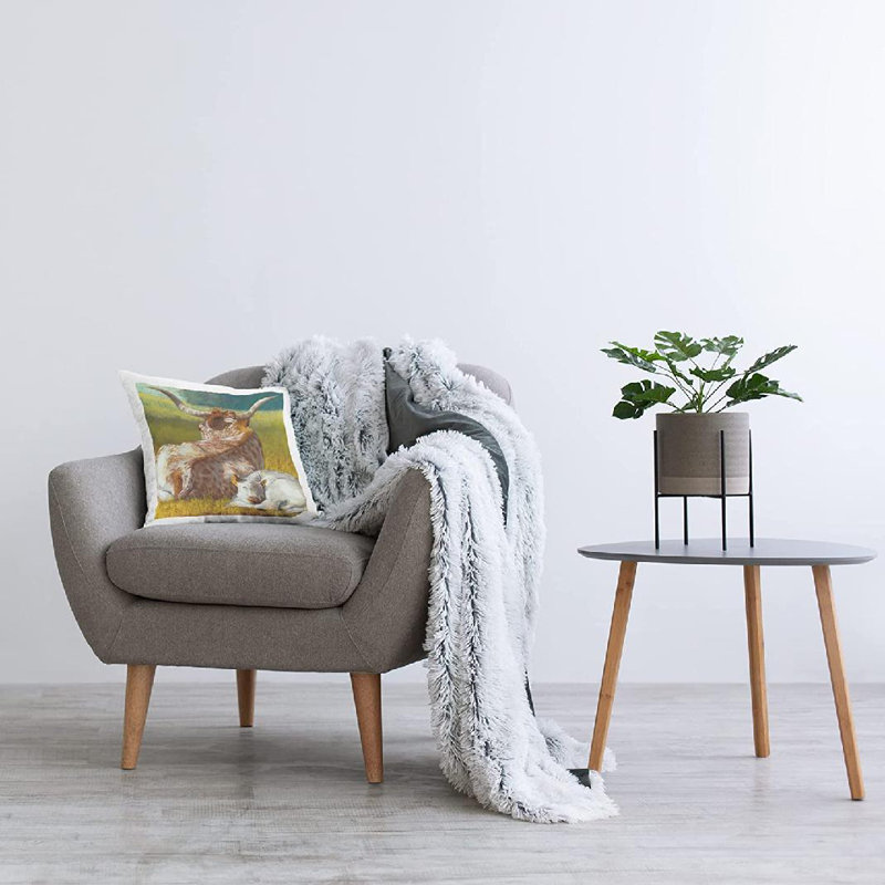 Polyester Throw Square Pillow Cover & Insert