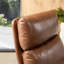 Fauteuil Mid-Century moderne en similicuir avec dossier haut et accoudoirs rembourrés-2074280472