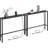 Narrow Console Sofa Table With Charging Station, Skinny Behind Couch Table For Living Room, Hallway, Foyer, Built-In Power Outlets, Space-Saving Design, Sturdy Construction-1119912835