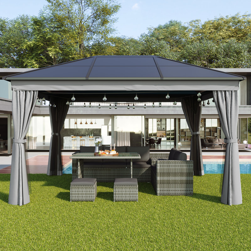 4m x 3m Metal Patio Gazebo