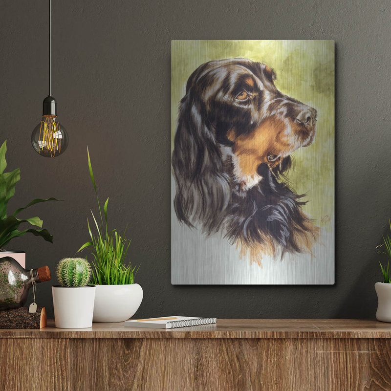 «Gordon Setter» par Barbara Keith, H 16 po x l 12 po