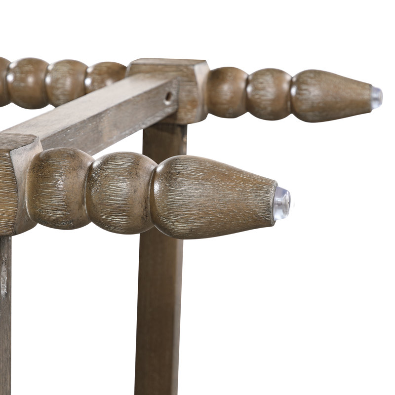 Tabouret de comptoir Tamami, Beige, 2, Brun