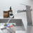 Waterfall Basin Faucet In , Bathroom Faucet, One Handle, Deck Mounted, Construction Contemporary Sink Waterfall, Rust- Product-121612918
