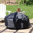Claire Black Solid Fire Pit Cover with Drawstring Closure - 48"-990229839-990229842