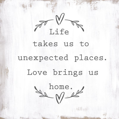 Life Loves Home - Wrapped Canvas Print