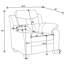 Fauteuil d'appoint rembourré et rembourré Winchell
