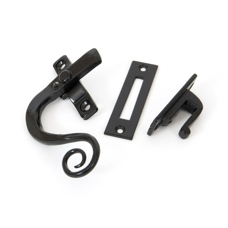Locking Monkeytail Fastener Door Accessory, Black