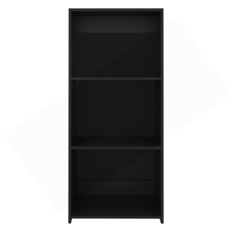Bibliothèque échelle à trois niveaux 47 "Note, Noir