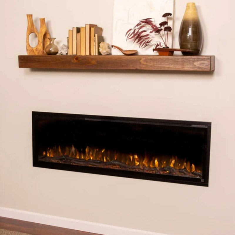 Sideline Elite 50" Black WiFi-Enabled Recessed Electric Fireplace