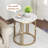 Modern Round 2-piece End Table Set