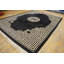 Antique Art Deco Chinese Medallion Black 1930s Rug