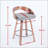 Stylish and Comfortable Bar Stools Set of 2 with Swivel Function and Soft Cushion Seat-1208887842