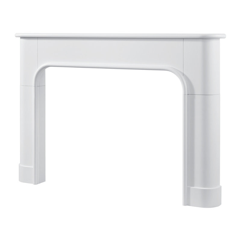 Willow Bend Wood Fireplace Mantel, 72", White Paint