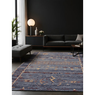 Tapis mauve soyeux et moelleux