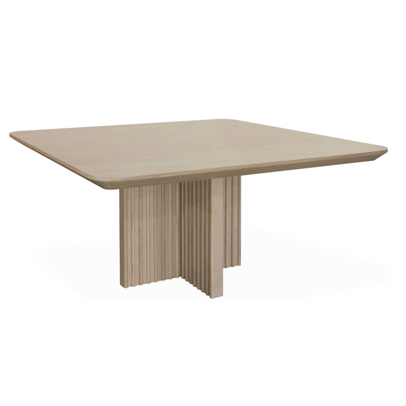 Bonaire 60" Sq Dining Table- Blonde Oak