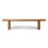 Bari Bench Approx. 78Wx14Dx18.5H Rustic Pine Wood Weathered Natural