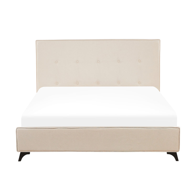 Upholstered Bed, Beige, 160 x 200cm