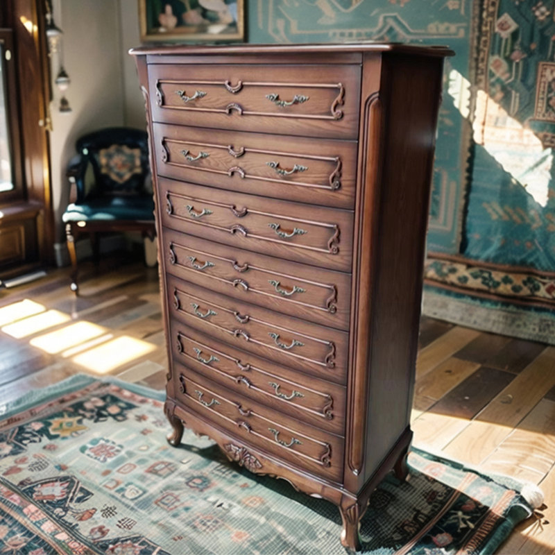 Commode d'appoint à grande capacité American Retro
