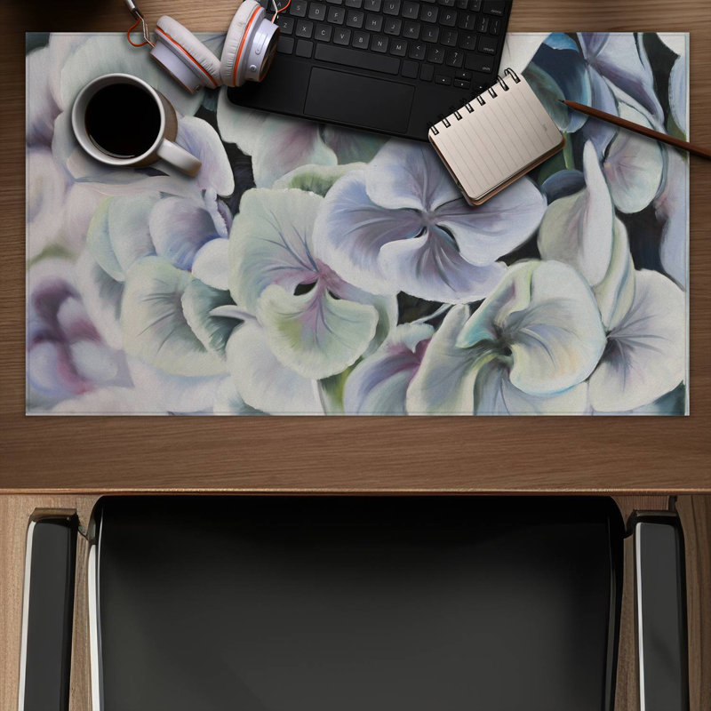 Colorful hydrangea flowers - 14.00"x24.25" Desk mat